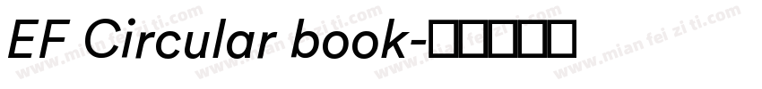 EF Circular book字体转换